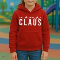 Mama Claus Christmas Holiday Kids Hoodie thumb 3