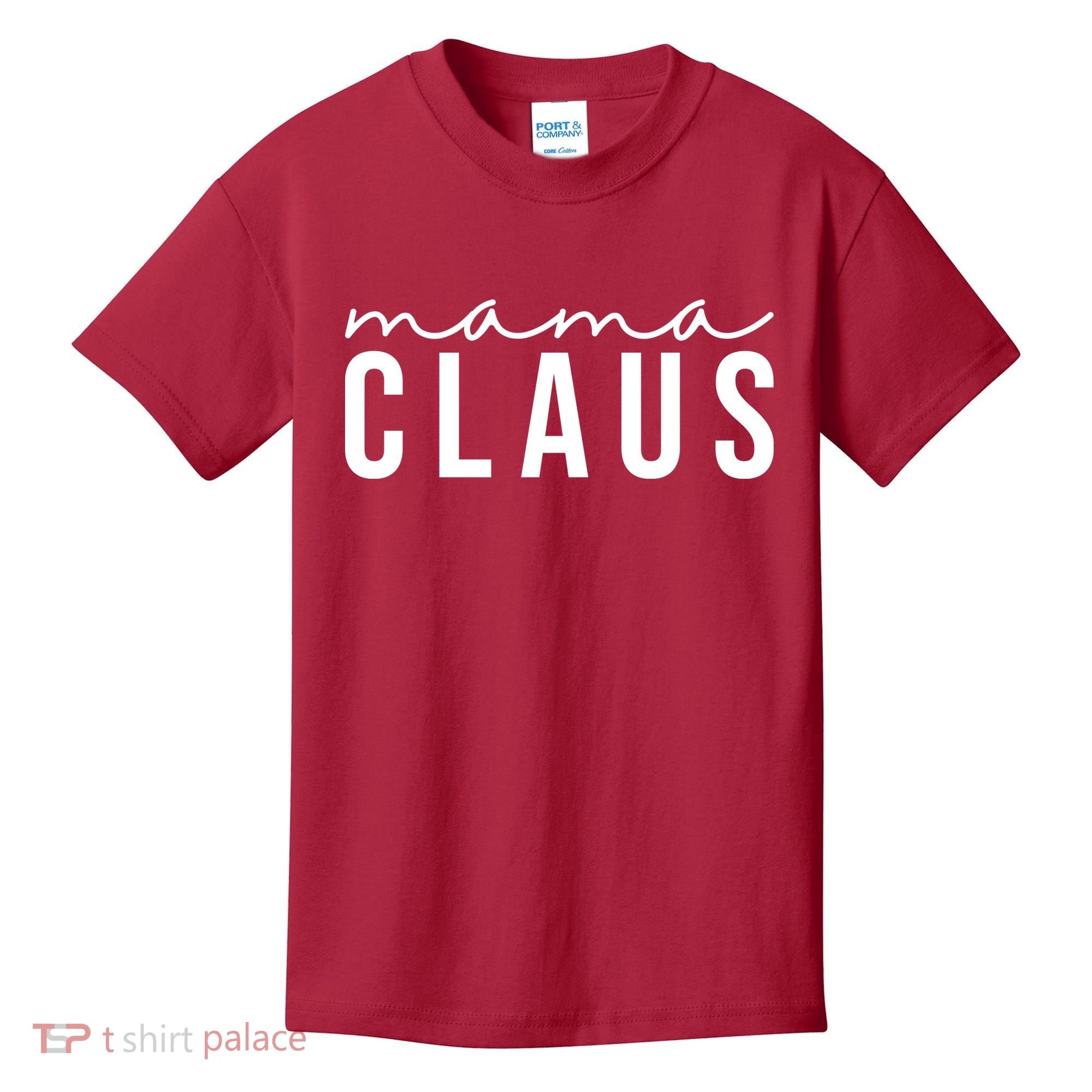 Mama Claus Christmas Holiday Kids T-Shirt