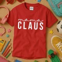 Mama Claus Christmas Holiday Kids T-Shirt thumb 3