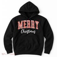 Merry Christmas Classic Checkered Hoodie thumb 0