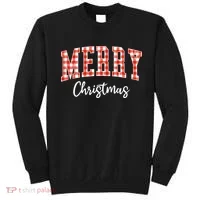 Merry Christmas Classic Checkered Sweatshirt thumb 0