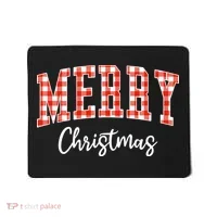 Merry Christmas Classic Checkered Mousepad thumb 0