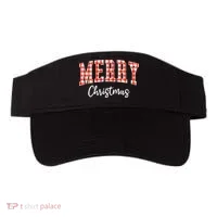 Merry Christmas Classic Checkered Visor thumb 0