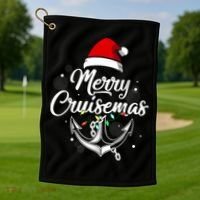 Merry Cruisemas Christmas Cruise Essential Golf Towel thumb 1