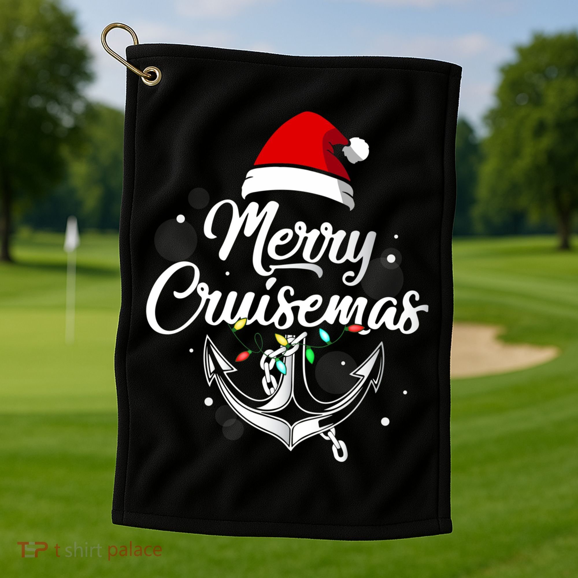 Merry Cruisemas Christmas Cruise Essential Golf Towel