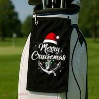 Merry Cruisemas Christmas Cruise Essential Golf Towel thumb 2