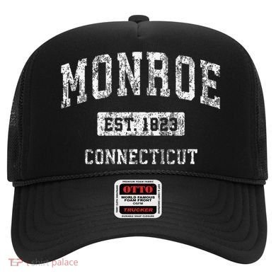 Monroe Connecticut Ct Vintage Established Hat