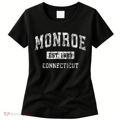 Monroe Connecticut Ct Vintage Established Women's T-Shirt