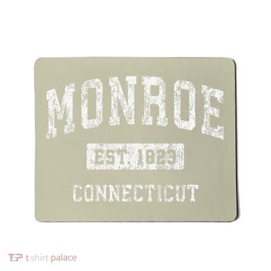 Monroe Connecticut Ct Vintage Established Mousepad