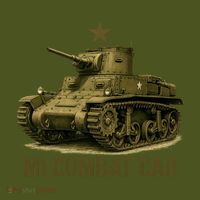 M1 Combat Car Kids Hoodie thumb 2