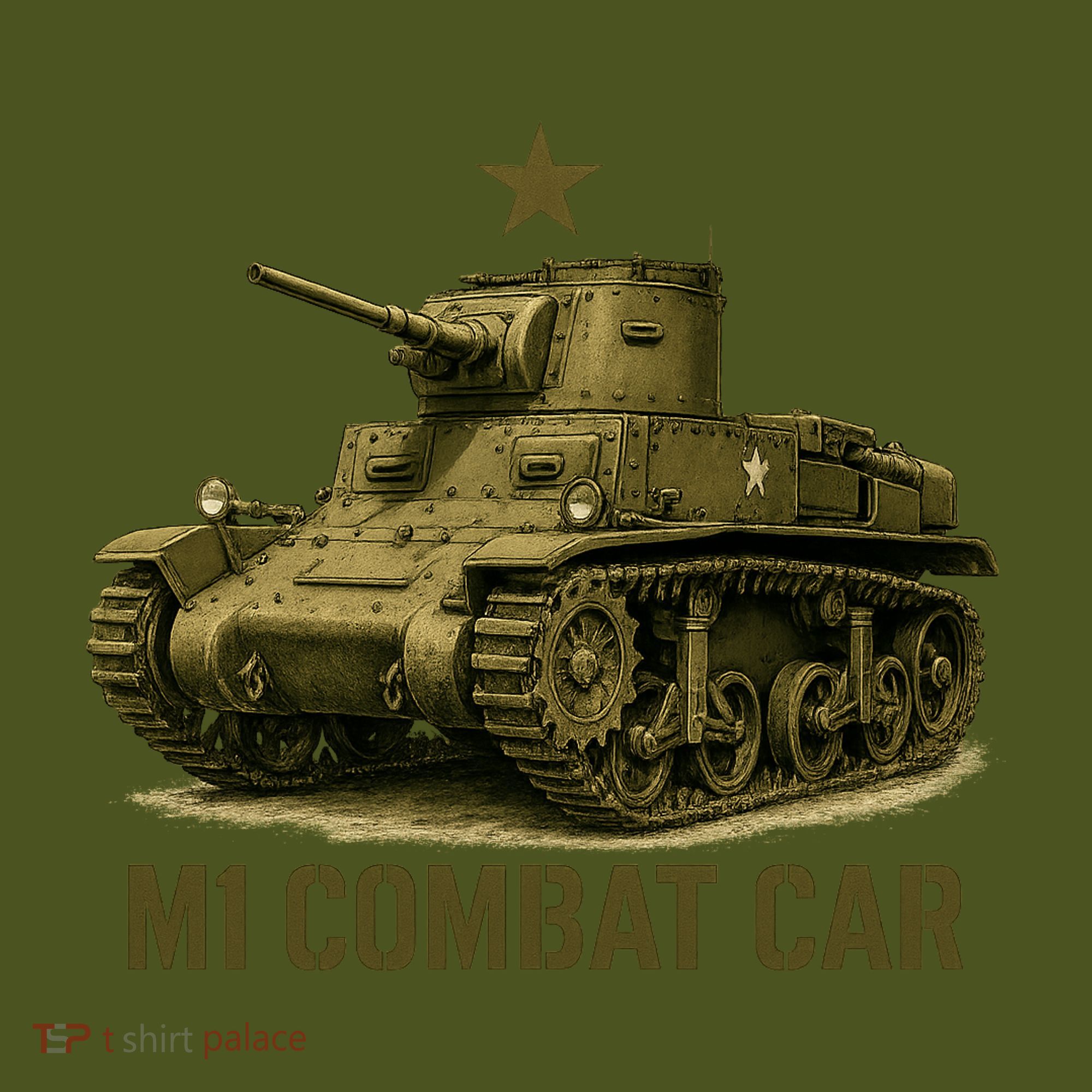 M1 Combat Car Kids Hoodie