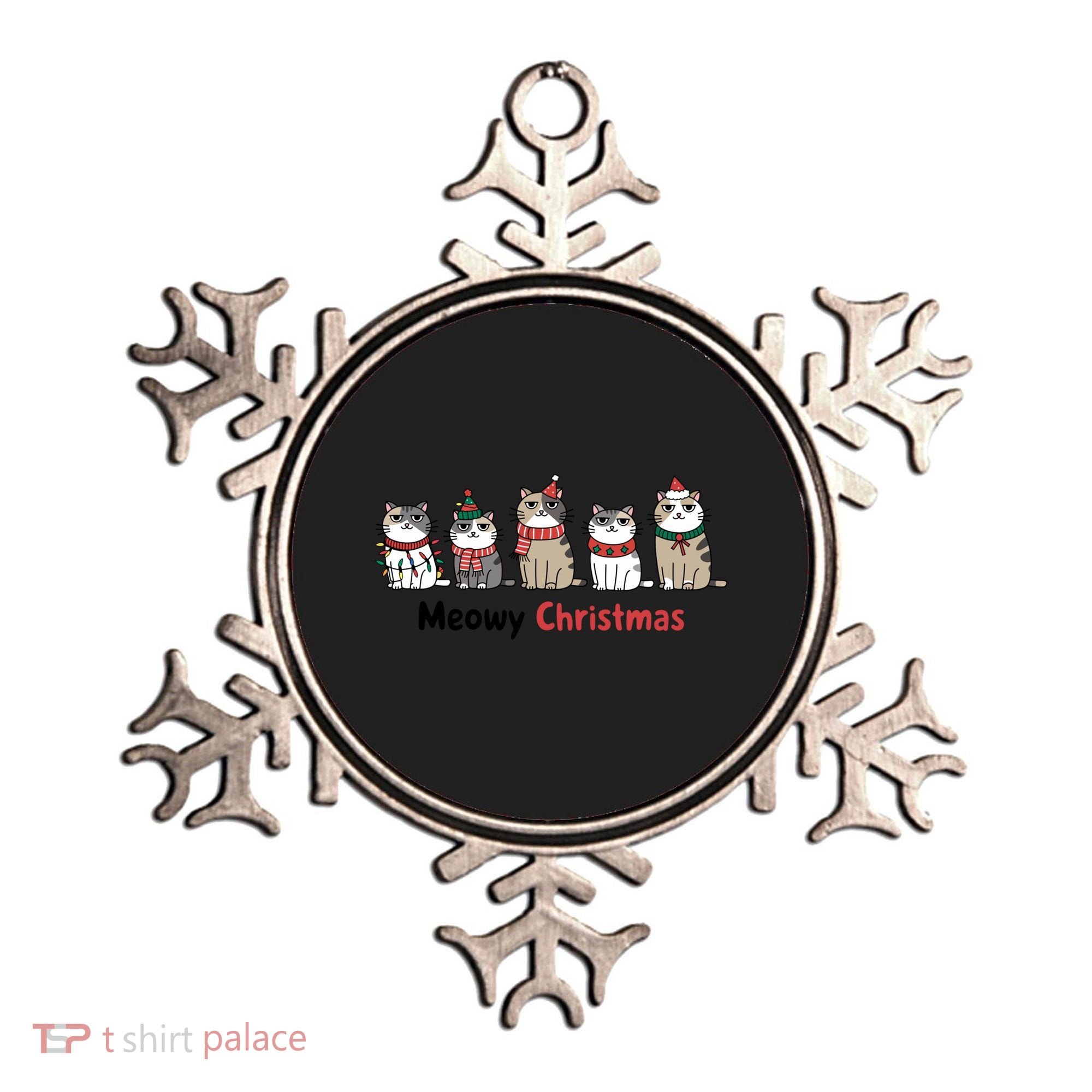 Meowy Christmas Cute Santa Funny Cat Lover Gift Ornament