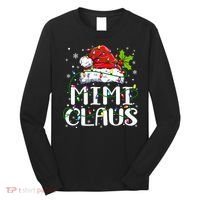 Mimi Claus  Christmas Lights Pajama Family Matching Long Sleeve Shirt thumb 0