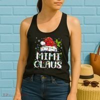 Mimi Claus  Christmas Lights Pajama Family Matching Women's Tank Top thumb 2