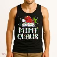 Mimi Claus  Christmas Lights Pajama Family Matching Tank Top thumb 3