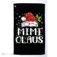 Mimi Claus  Christmas Lights Pajama Family Matching Golf Towel thumb 0