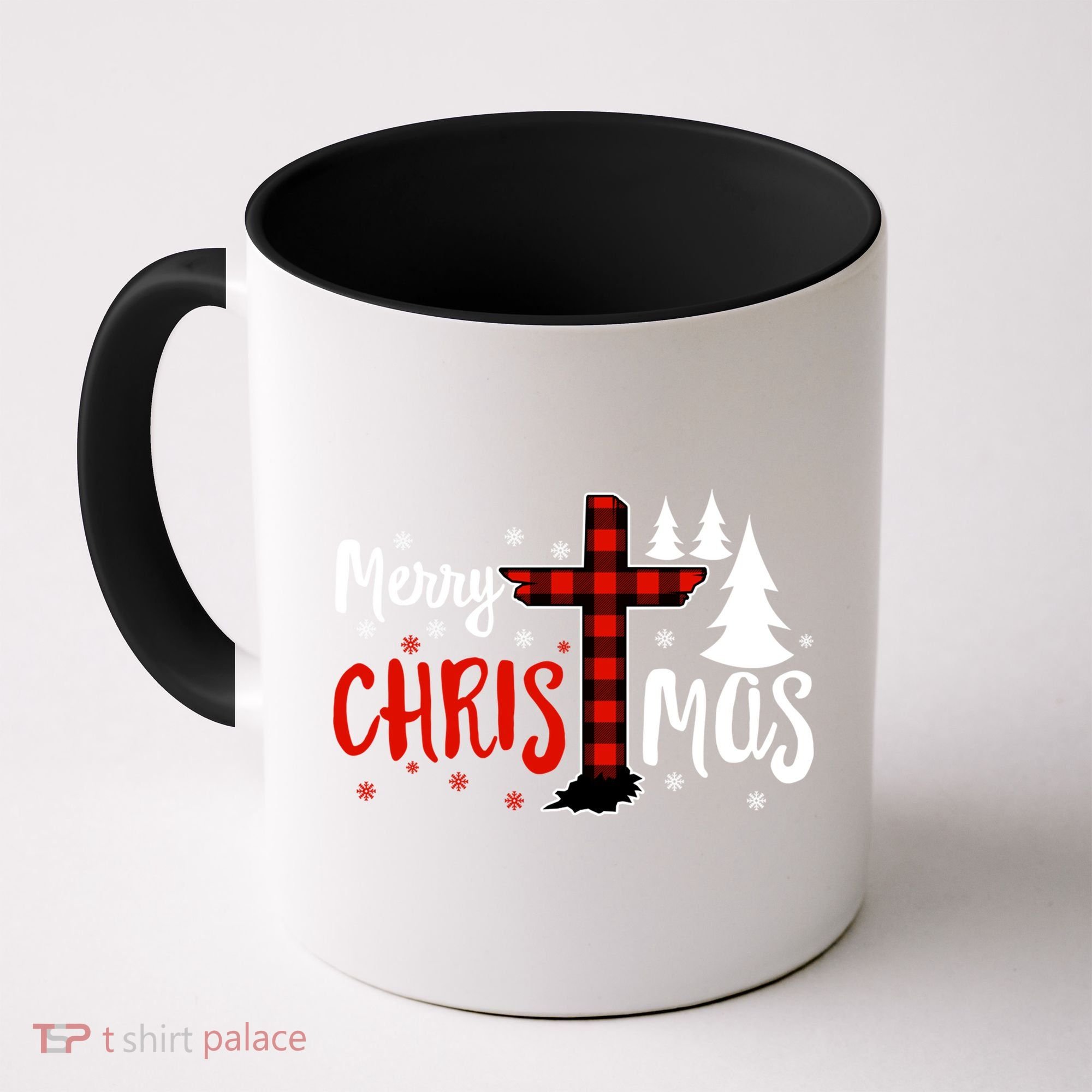 Merry Christmas Christians Buffalo Plaid Meaningful Gift Coffee Mug