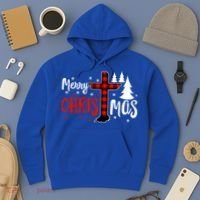 Merry Christmas Christians Buffalo Plaid Meaningful Gift Hoodie thumb 3