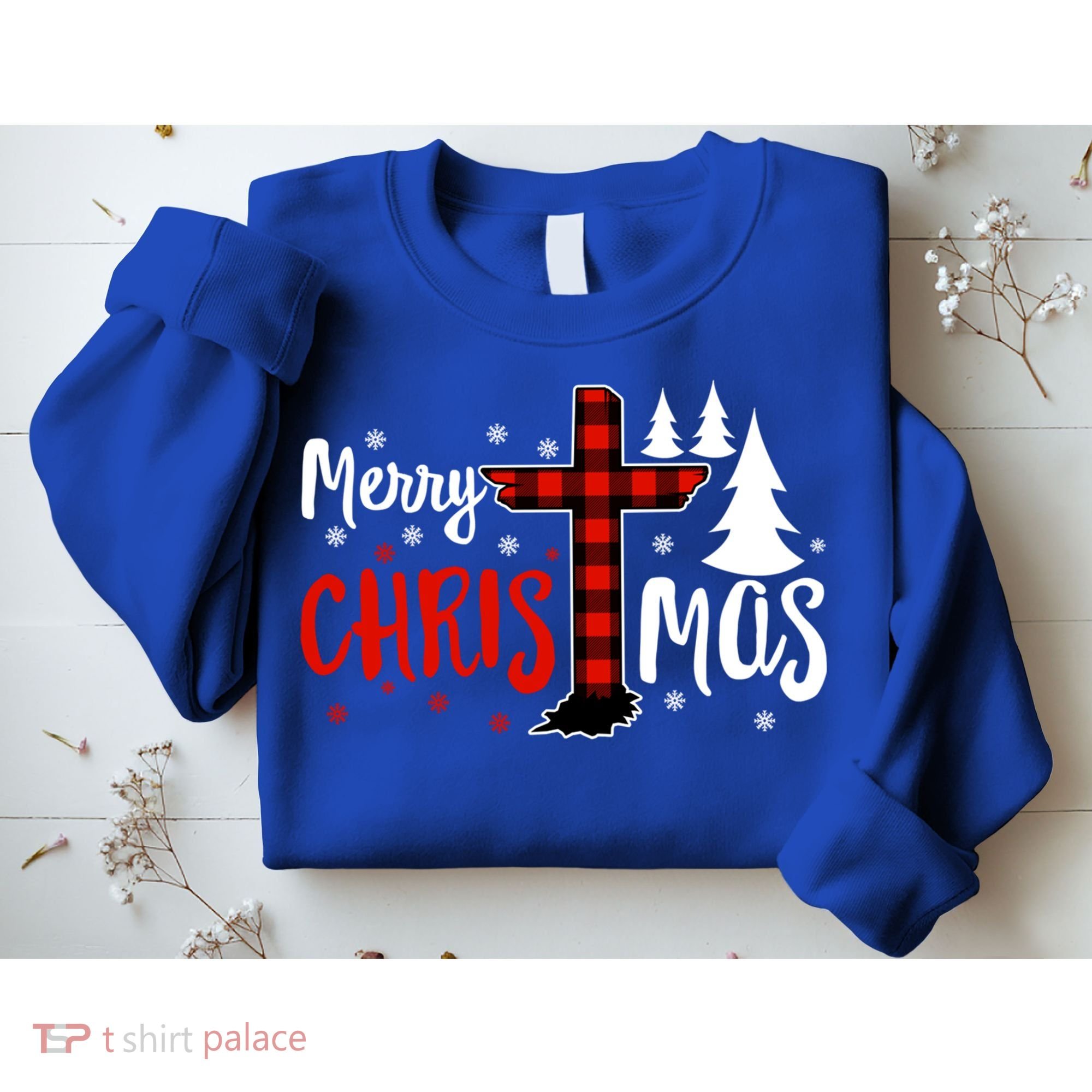 Merry Christmas Christians Buffalo Plaid Meaningful Gift Sweatshirt