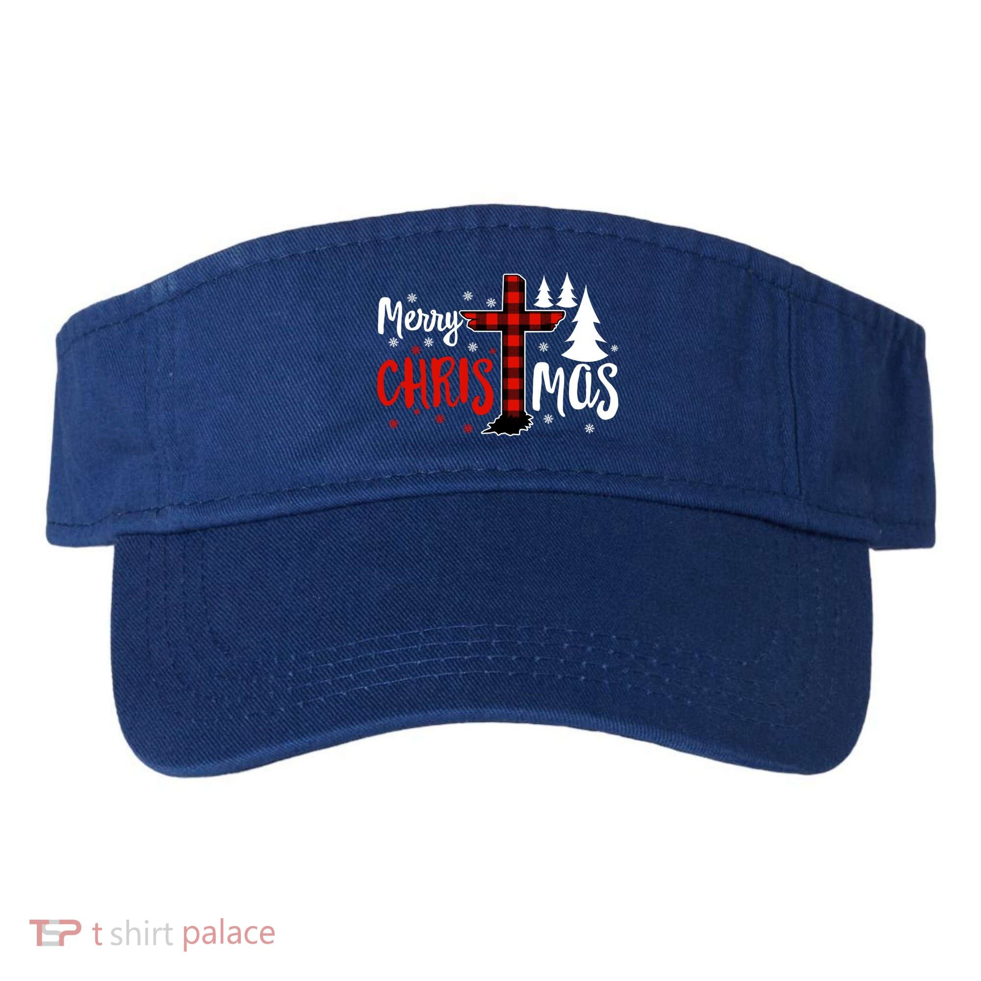 Merry Christmas Christians Buffalo Plaid Meaningful Gift Visor