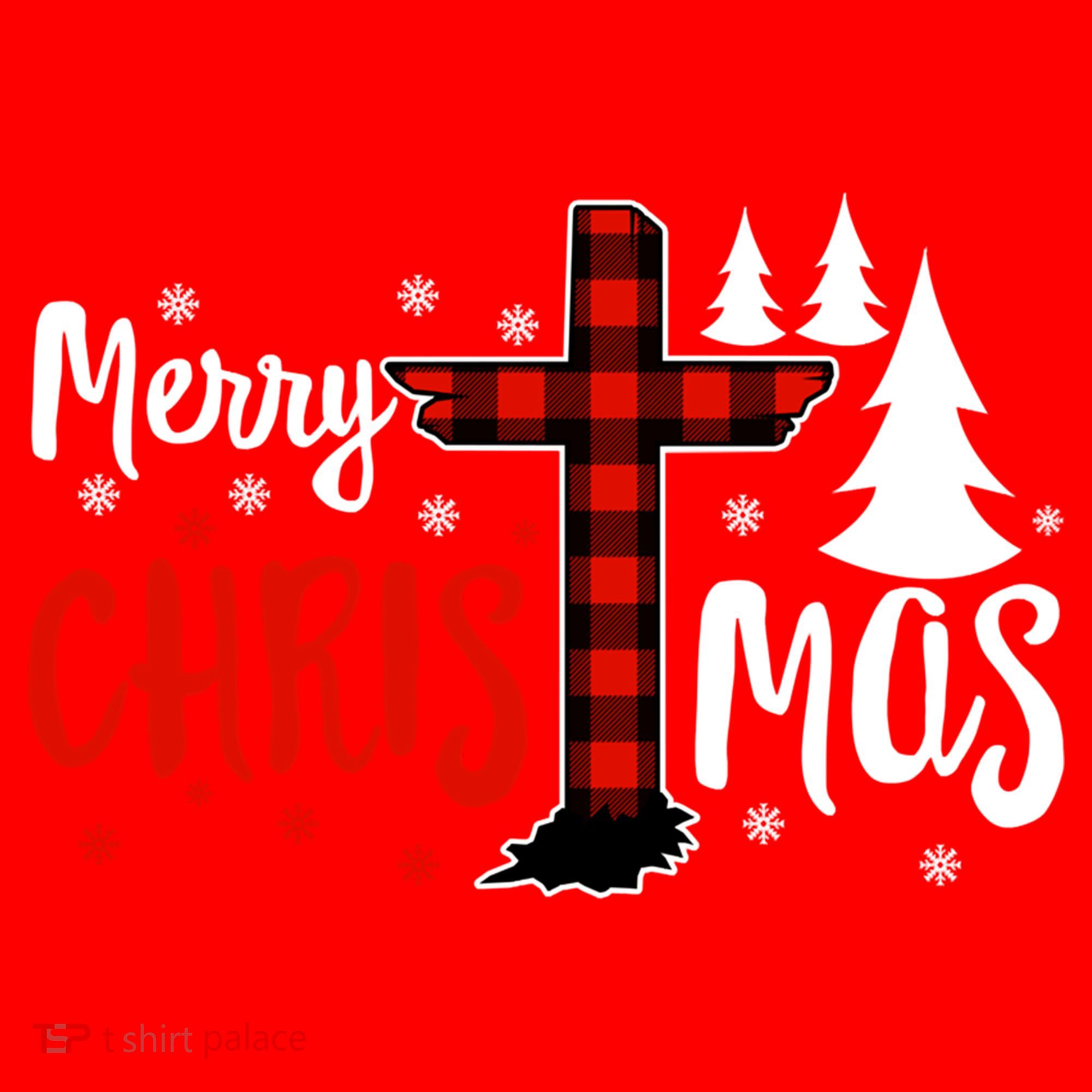 Merry Christmas Christians Buffalo Plaid Meaningful Gift Santa Hat