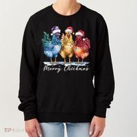 Merry Chickmas Chicken Lover Christmas Gift Women's Sweatshirt thumb 0