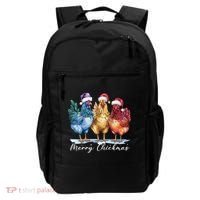 Merry Chickmas Chicken Lover Christmas Gift Backpack thumb 0