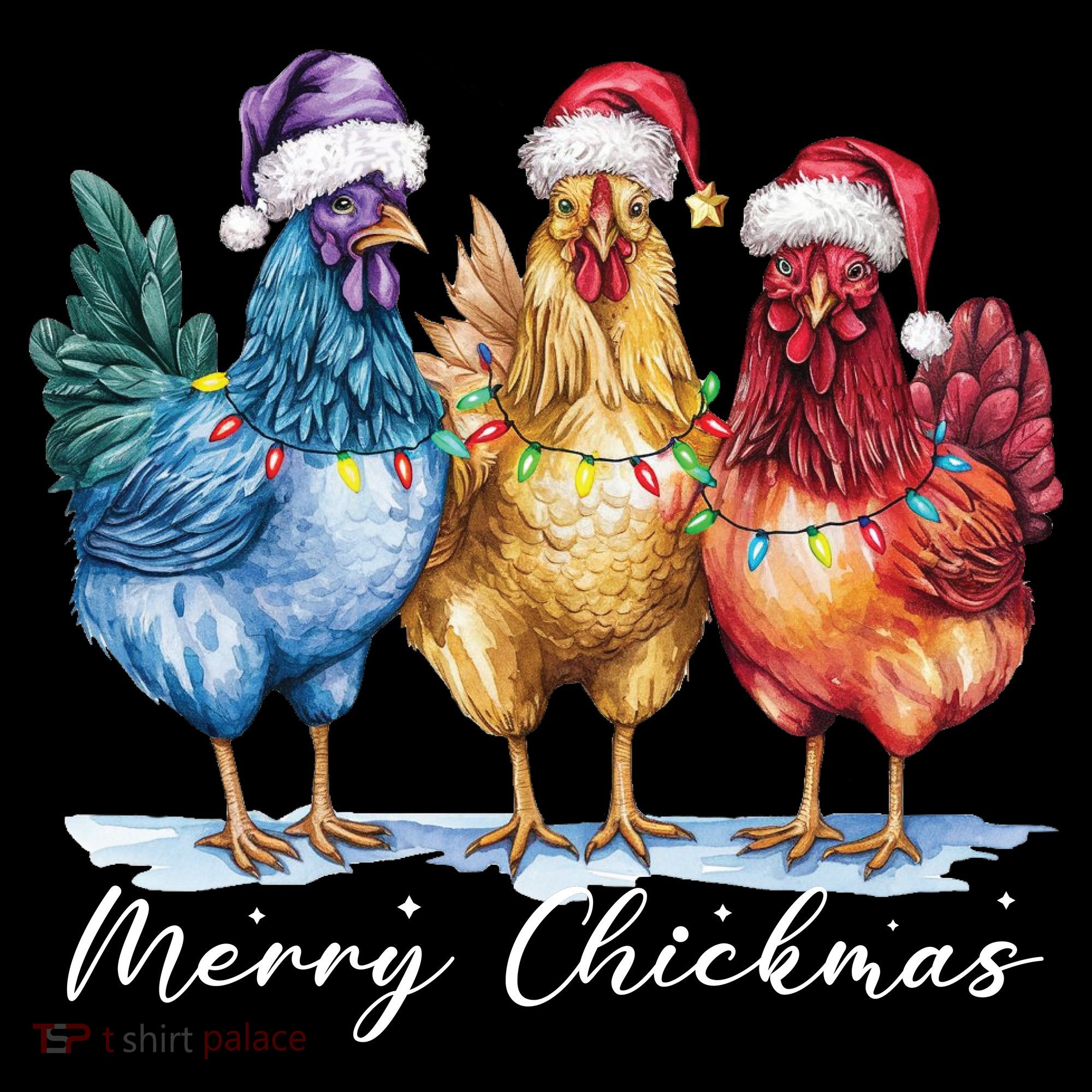 Merry Chickmas Chicken Lover Christmas Gift Coaster