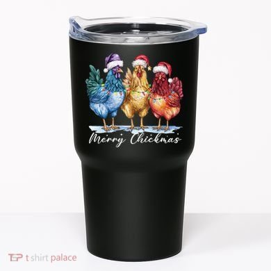 Merry Chickmas Chicken Lover Christmas Gift Tumbler