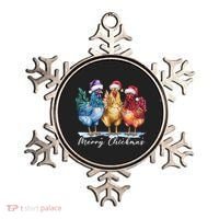 Merry Chickmas Chicken Lover Christmas Gift Ornament thumb 0
