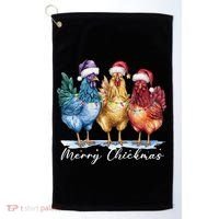 Merry Chickmas Chicken Lover Christmas Gift Golf Towel thumb 0