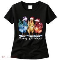 Merry Chickmas Chicken Lover Christmas Gift Women's T-Shirt thumb 0