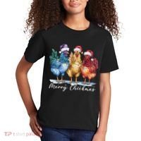 Merry Chickmas Chicken Lover Christmas Gift Kids T-Shirt thumb 2