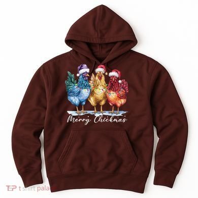 Merry Chickmas Chicken Lover Christmas Gift Hoodie