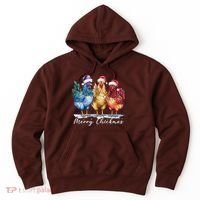 Merry Chickmas Chicken Lover Christmas Gift Hoodie thumb 0