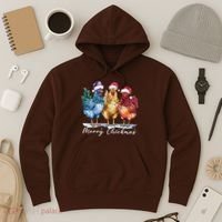 Merry Chickmas Chicken Lover Christmas Gift Hoodie thumb 3