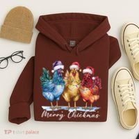 Merry Chickmas Chicken Lover Christmas Gift Hoodie thumb 4