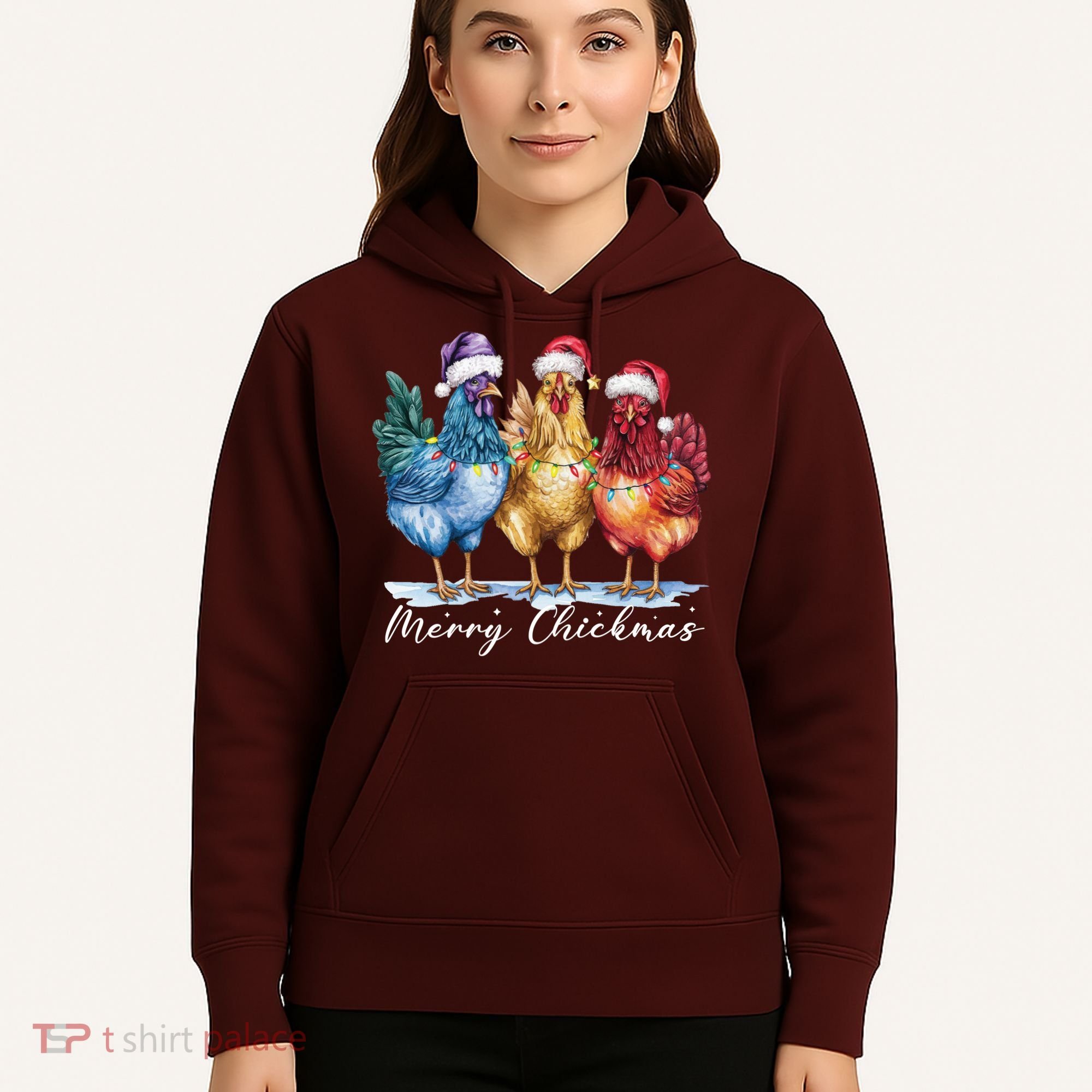 Merry Chickmas Chicken Lover Christmas Gift Hoodie