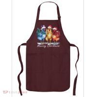 Merry Chickmas Chicken Lover Christmas Gift Apron thumb 0