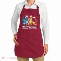 Merry Chickmas Chicken Lover Christmas Gift Apron thumb 2