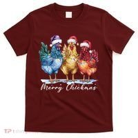 Merry Chickmas Chicken Lover Christmas Gift T-Shirt thumb 0