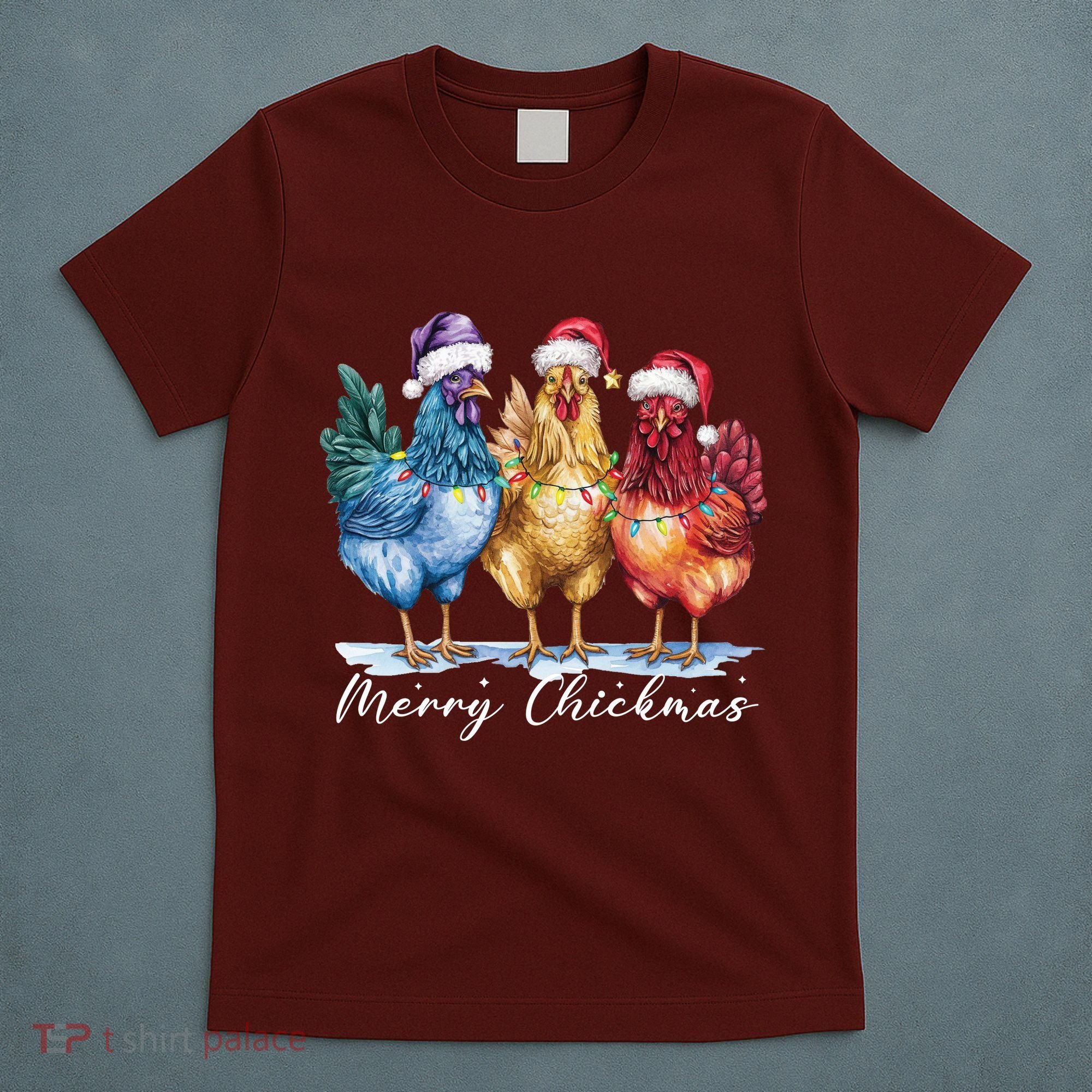 Merry Chickmas Chicken Lover Christmas Gift T-Shirt