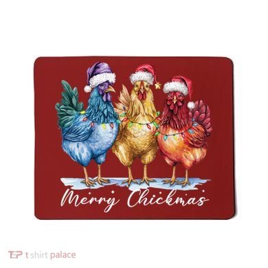 Merry Chickmas Chicken Lover Christmas Gift Mousepad
