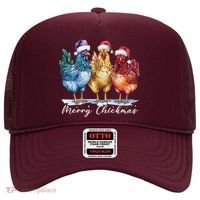 Merry Chickmas Chicken Lover Christmas Gift Hat thumb 0