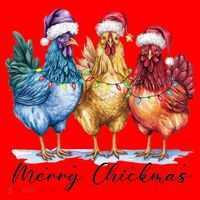 Merry Chickmas Chicken Lover Christmas Gift Santa Hat thumb 1