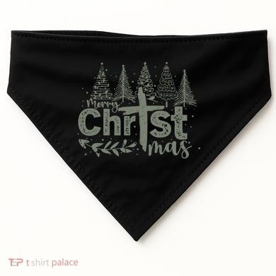 Merry Christmas Christian Christ USA-Made Doggie Bandana