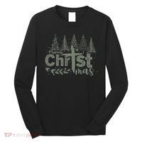 Merry Christmas Christian Christ Long Sleeve Shirt thumb 0