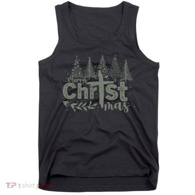 Merry Christmas Christian Christ Tank Top