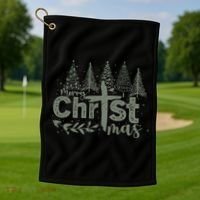 Merry Christmas Christian Christ Golf Towel thumb 1