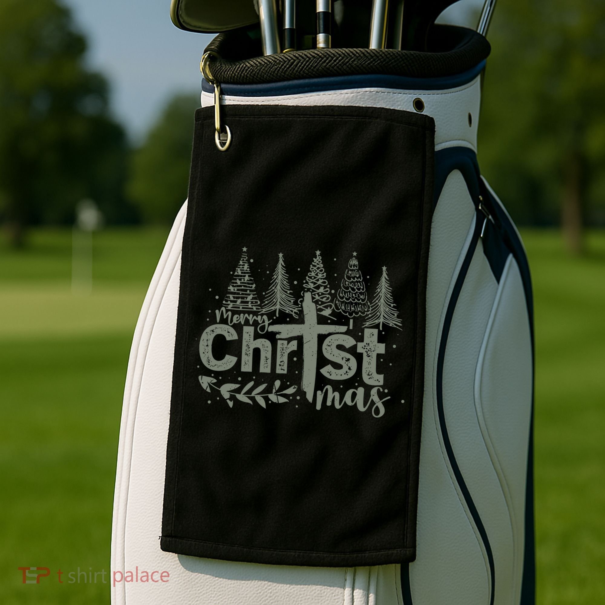 Merry Christmas Christian Christ Golf Towel